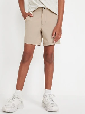Slim Performance Chino Shorts for Boys (Above Knee