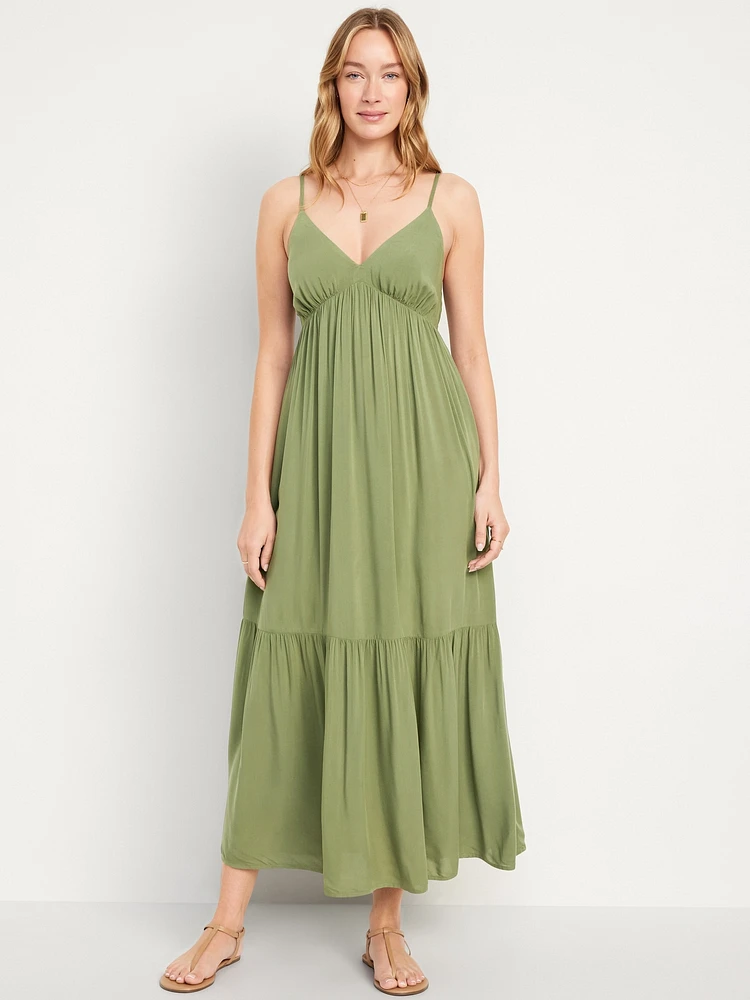 Tiered Maxi Swing Dress