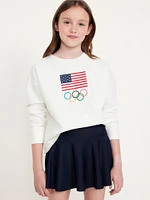 IOC Heritage Graphic Crew-Neck Sweatshirt for Girls