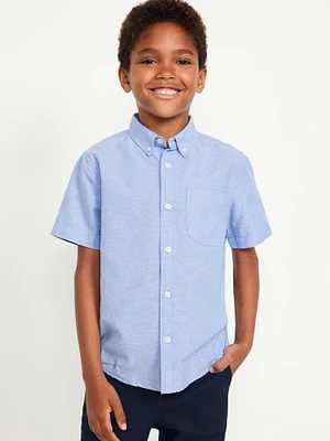 hort-leeve Oxford hirt for Boys