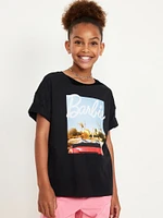 Oversized Licensed Graphic T-Shirt for Girls