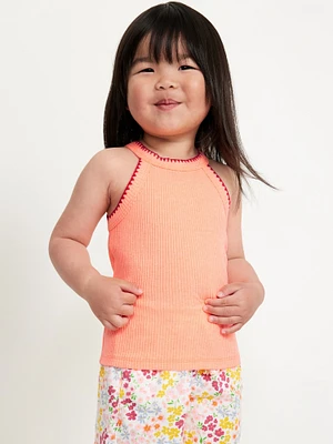Fitted Halter Tank Top for Toddler Girls