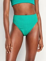 Extra High-Waisted French-Cut Bikini Swim Bottoms