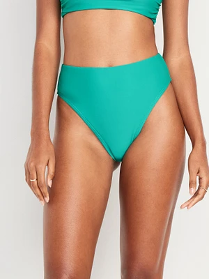 Extra High-Waisted French-Cut Swim Bottoms