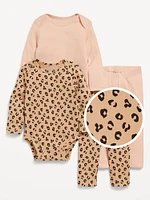 Bodysuit and Leggings 4-Pack for Baby