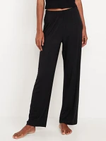 Mid-Rise Knit Jersey Pajama Pant