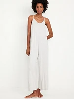 Knit Jersey Pajama Jumpsuit