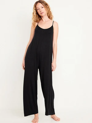 Knit Jersey Pajama Jumpsuit