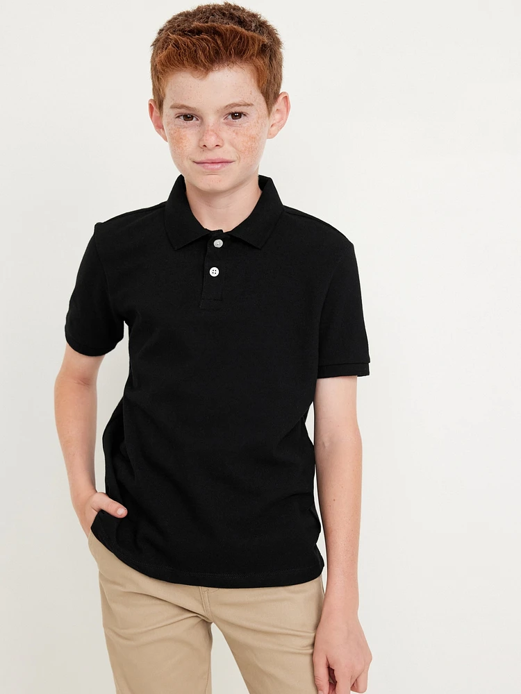 School Uniform Pique Polo Shirt for Boys