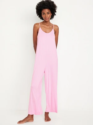 Knit Jersey Pajama Jumpsuit