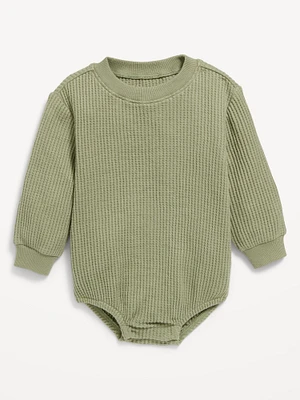 Long-Sleeve Thermal-Knit Romper for Baby