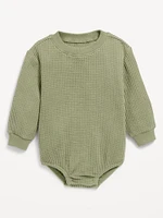 Long-Sleeve Thermal-Knit Romper for Baby