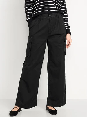 Extra High-Waisted Super Wide-Leg Cargo Pants