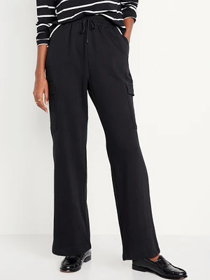 Extra High-Waisted Cargo Sweatpants