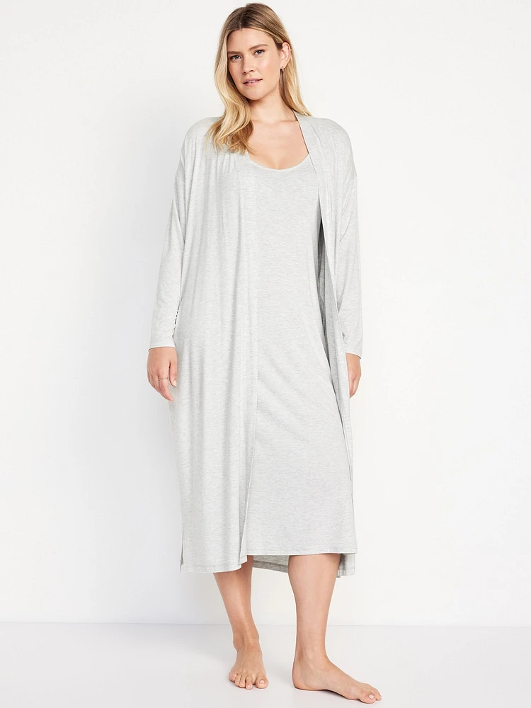 Maternity Robe and Nursing Nightgown Set