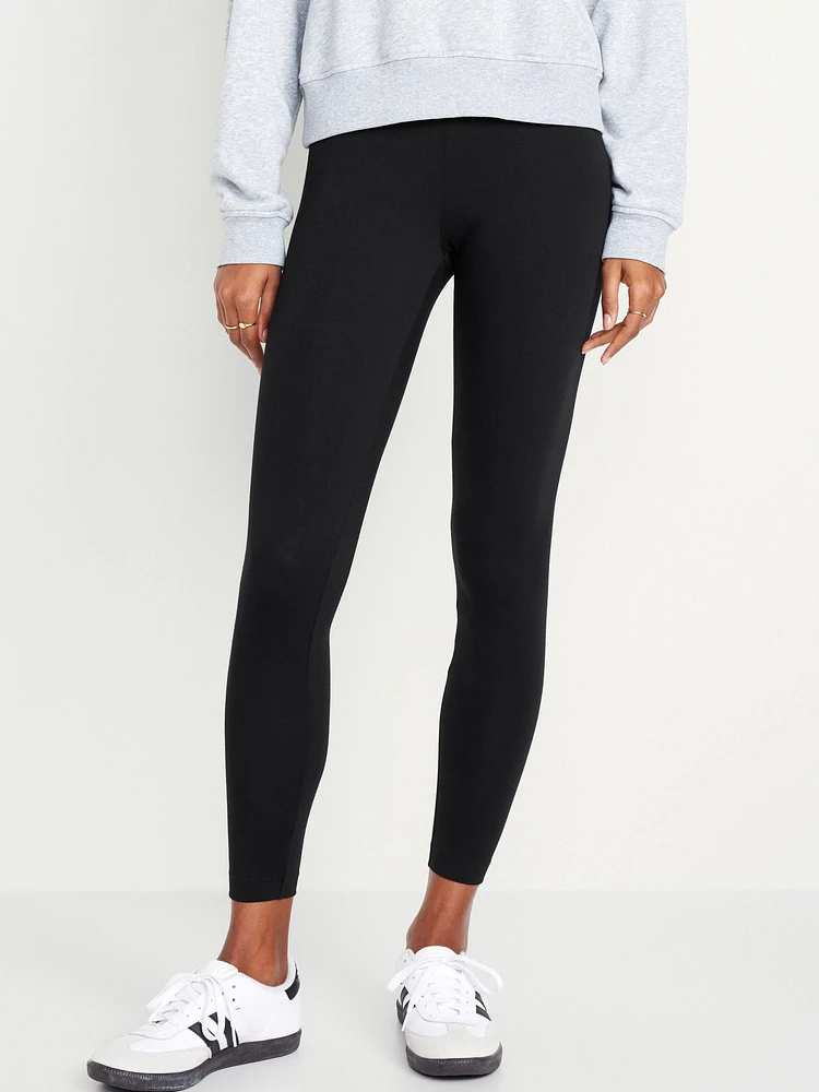 Mid-Rise Jersey Crop Legging