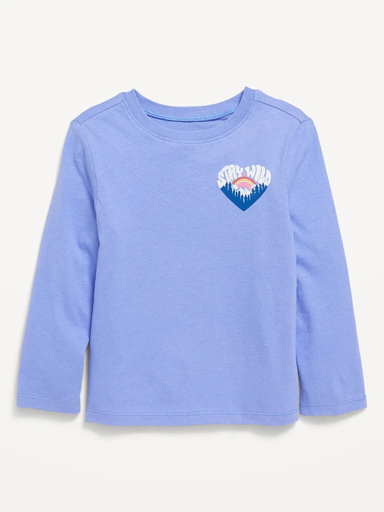 Long-Sleeve Graphic T-Shirt for Toddler Girls