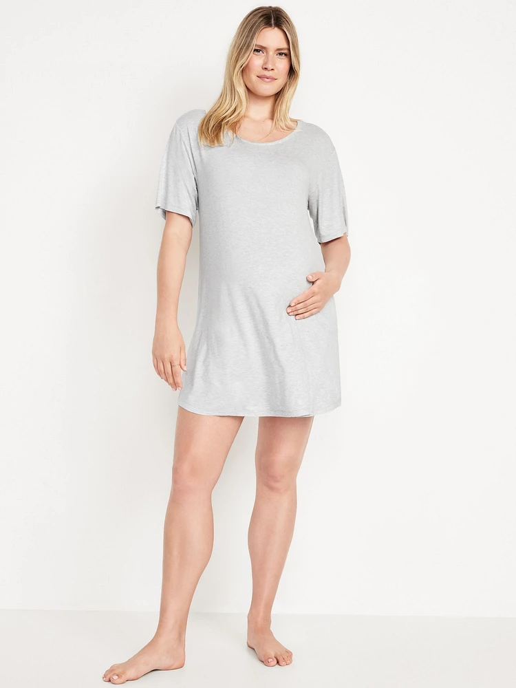 Maternity Short-Sleeve Sleep Shirt