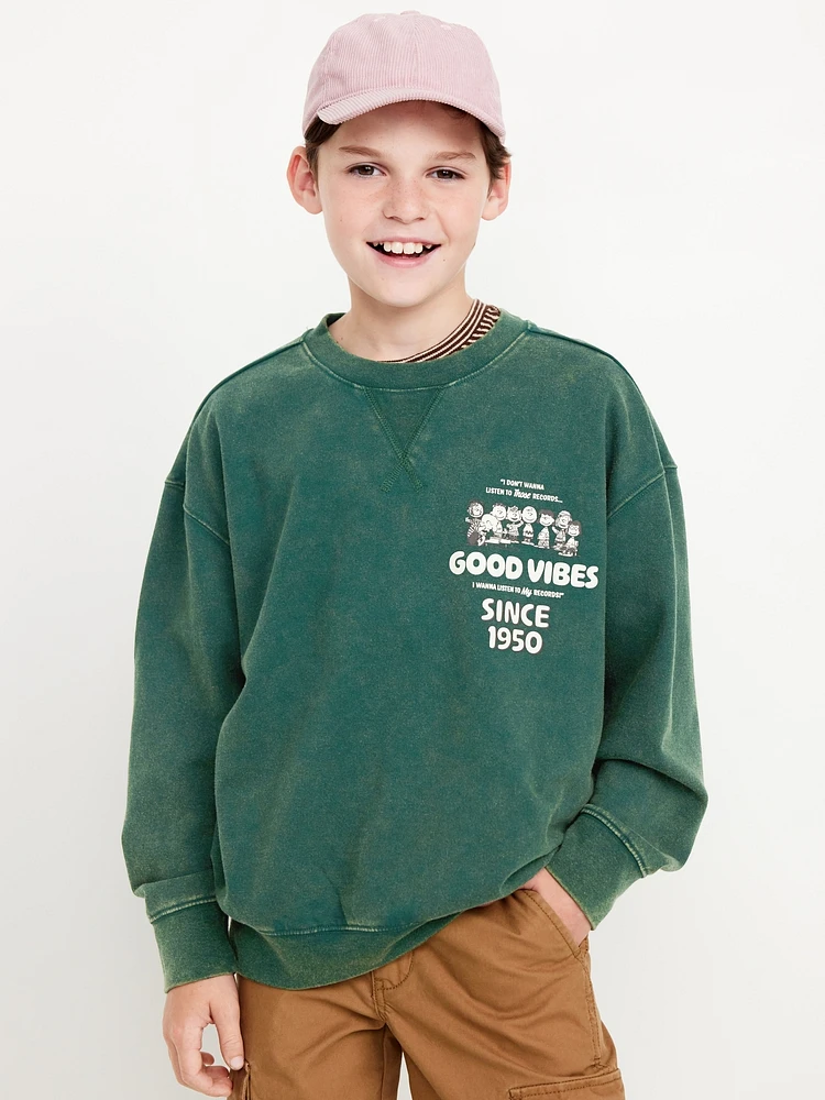 Peanuts Over-Sized Gender-Neutral Sweatshirt for Kids