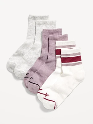 Athletic Quarter Crew Sock 3-Pack for Women