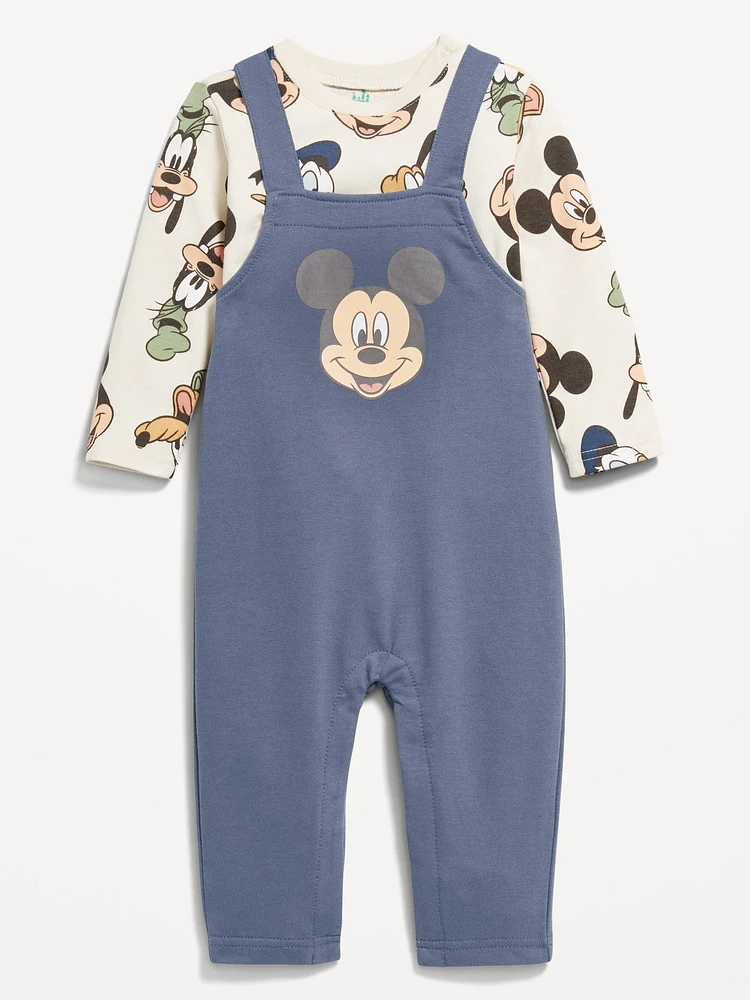 Disney Long-Sleeve T-Shirt and Overalls Set for Baby