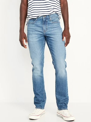 Straight Five-Pocket Built-In Flex Jeans