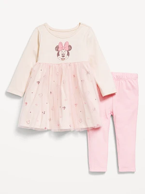 Disney Minnie Mouse Dress and Leggings Set for Baby