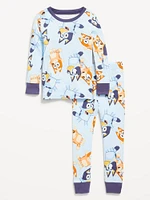 Bluey Unisex Graphic Snug-Fit Pajama Set for Toddler & Baby