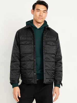 Water-Resistant Quilted Shacket