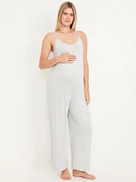 Maternity Sleeveless Pajama Jumpsuit