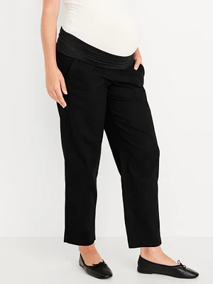 Maternity Rollover Waist Pulla Utility Pants