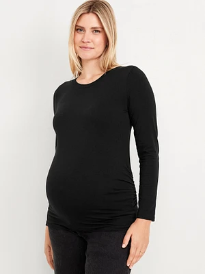 Maternity Long Sleeve Crew Neck T-Shirt