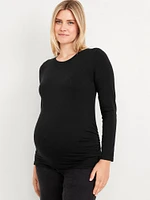 Maternity Long Sleeve Crew Neck T-Shirt