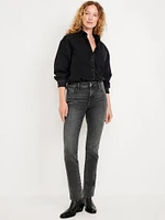 High-Waisted Vintage Slim Jeans