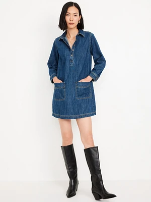 Jean Popover hirt Dress