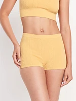 Mid-Rise Seamless Boyshort Underwear