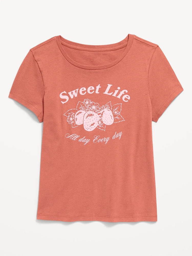 hort-leeve Graphic T-hirt for Girls