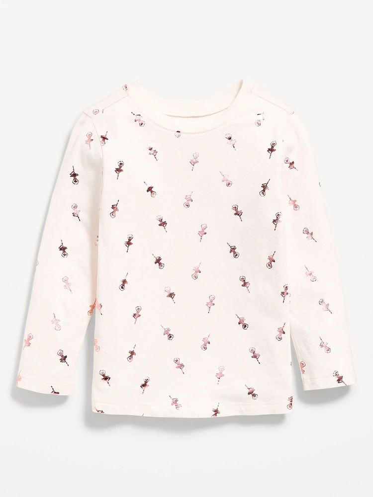 Printed Long-Sleeve T-Shirt for Toddler Girls