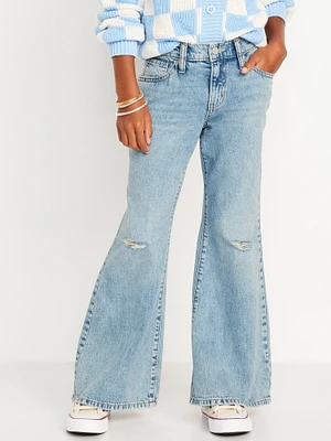 High-Waisted Super Baggy Flare-Leg Jeans for Girls