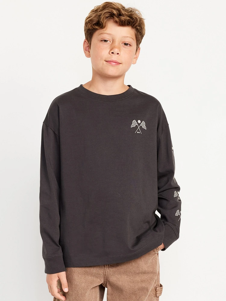 Oversized Graphic Long-leeve T-hirt for Boys