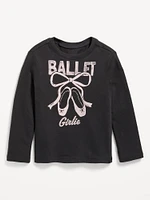 Long-Sleeve Graphic T-Shirt for Toddler Girls