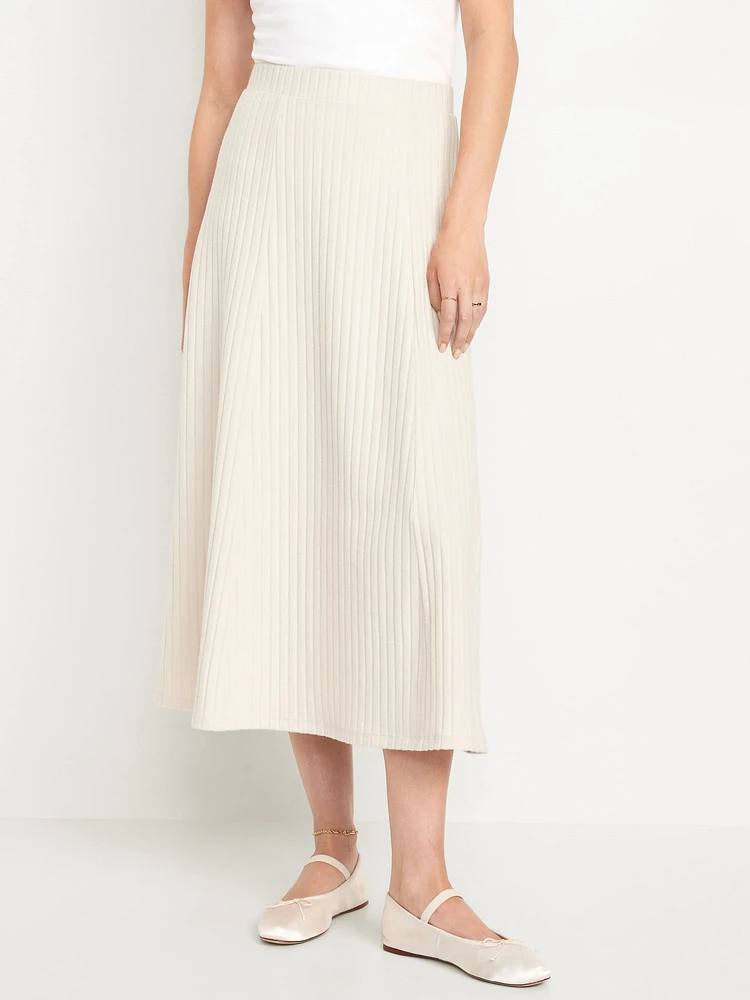 Cozy Ribbed Maxi Skirt