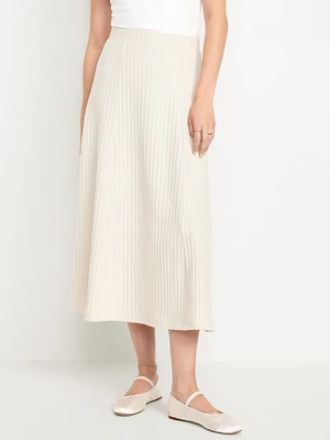 Cozy Ribbed axi Skirt