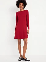 Long-Sleeve ini Swing Dress