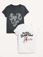 Short-Sleeve Graphic T-Shirt 2-Pack for Girls