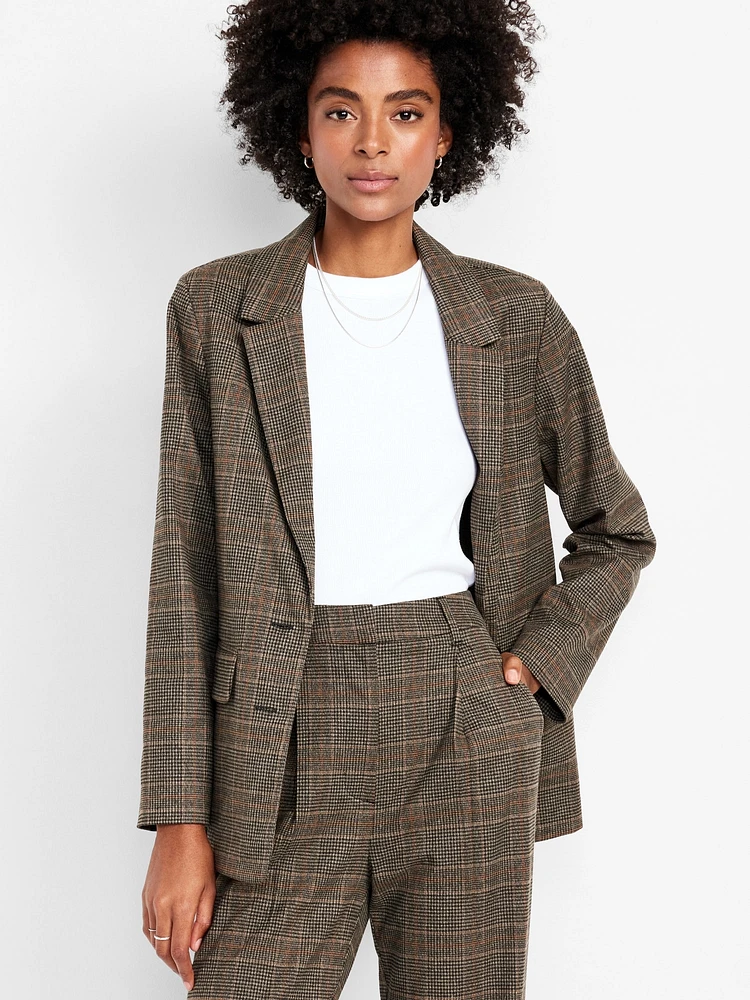 Relaxed Twill Blazer