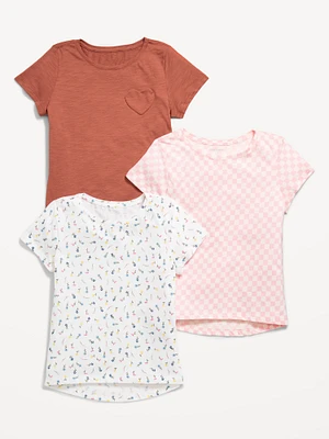 Softest Short-Sleeve T-Shirt 3-Pack for Girls