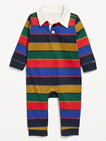 Long-Sleeve Collared One-Piece Jumpsuit for Baby