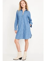 Jean Mini Shirt Dress