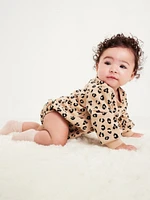 Printed Long-Sleeve One-Piece Romper for Baby